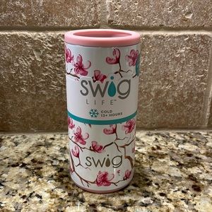 Swig Cherry Blossom Slim Can Cooler.